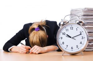 falling asleep on the job due to poor work-life balance