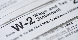 W-2 tax form